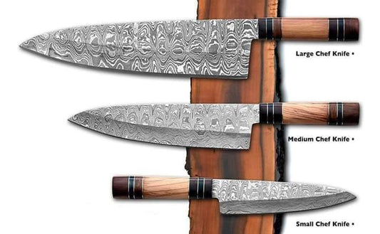 DAMASCUS KITCHEN KNIVES SET