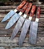 DAMASCUS KITCHEN KNIVES SET