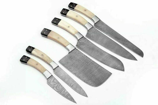 DAMASCUS KITCHEN KNIVES SET