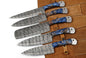 DAMASCUS KITCHEN CHEF KNIVES SET